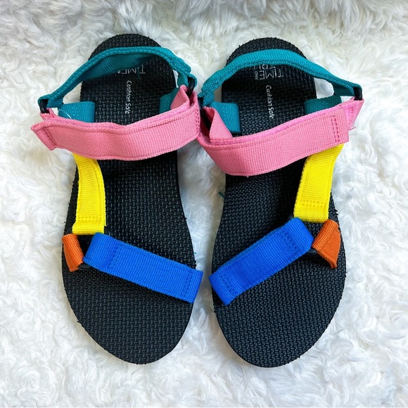 Time and Tru Shoes - Time And Tru Women's Nature Sandal Size 7 - Multicolored